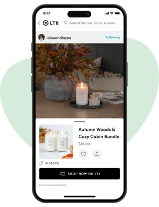 LTK AI serves up optimal products for shoppers to purchase, get a sample, or learn more about LTK app