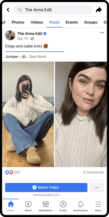 Creator's Facebook post